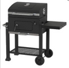 Charcoal Grill Heavy Duty 24-Inch Black BBQ Barbecue Outdoor Cooking Grilling