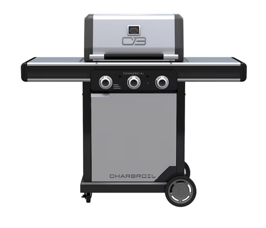Char-Broil Commercial Series Grill and Griddle Combo Stainless Steel 3-Burner Liquid Propane and Natural Gas Infrared Gas Grill