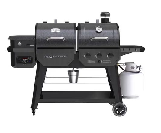 Pit Boss Pro Series Gray Gas and Pellet Combo Grill
