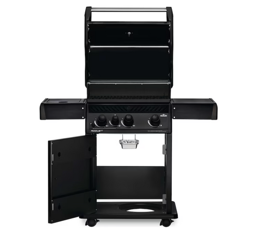 NAPOLEON Rogue XT 425 Matte Black 3-Burner Liquid Propane Gas Grill with 1 Side Burner with Integrated Smoker Box